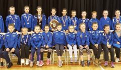 The Shetland Gymnastics Club squad following the North District competition in Inverurie.