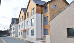 The completed flats at Lyndhurst Place, where the SIC's housing offices used to be. Photo: Hjaltland Housing Association.