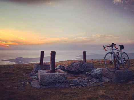 A rewarding view awaits cyclists who make it to the top of Mossy Hill above Scousburgh. Photo: Robert Wishart