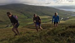 Training sessions are already under way on the Quarff hills.