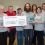 The Shetland Relay For Life committee in 2016 with a cheque for Cancer Research UK. Photo: Malcolm Younger