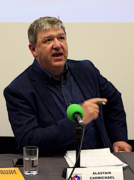 Lib Dem candidate Alistair Carmichael accusing the SNP of double standards.