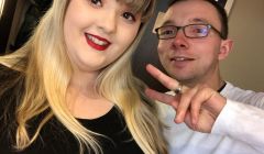 Sarah Gardiner, pictured with her boyfriend Rob Kirkpatrick, was caught up in the Manchester Arena terrorist attack.