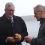 SFA chairman Leslie Tait (right) in discussion with Scottish fisheries minister Fergus Ewing in February of this year. Photo: Hans J Marter/Shetland News