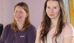 Owner Hazel Mackenzie, here with daughter Kayleigh, who is opening her own beauty shop, is looking forward to welcome the first customers on Friday. Photo: Chris Cope/Shetland News