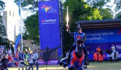 Some spectacular jousting was part of the opening programme. Photos: Shetland Islands Games Association