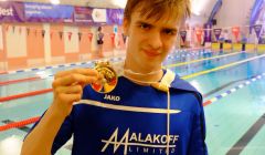 Felix Gifford took gold and silver in the pool on Monday. Photo: Shetland Island Games Association.