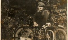 Joe Gray snr during his journey across the length of Britain in the 1930s. Photo: Courtesy of ZMCC