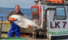 Gary Bremner with his unexpected catch. Photo: Garry Sandison.