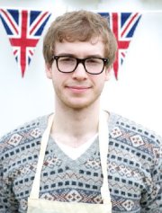 James Morton pictured during his appearance on The Great British Bake Off in 2012, which saw him hit the spotlight.