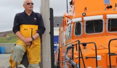 Aith lifeboat coxswain Hylton Henry is preparing to step down from his role after years at the helm. Photo: Hans J Marter/Shetland News
