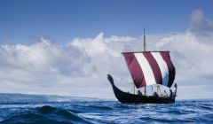 The Ardglass Vikings are sailing into Haroldswick on 2 September. Photo: Ardglass Viking Association