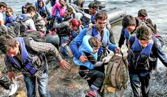 Syrian refugees fleeing to safety in the Mediterranean. Photo by Freedom House with Creative Commons approval.