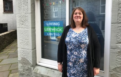 Living Lerwick's BID manager Christena Irvine. Photo: Neil Riddell/Shetland News