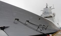 The warship will leave on Monday morning after a series of events in Shetland. Photo: Chris Cope/Shetland News