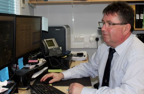 SIC estate operations manager Carl Symons has overseen the roll-out of the system. Photo: Chris Cope/Shetland News
