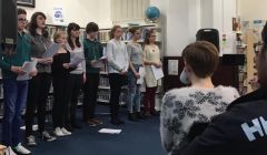 Shetland Youth Theatre gave two performances based on poems by Jack Peterson. Photo: Courtesy Shetland Library
