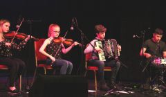 Talented young musicians Fjanna performing at last Thursday's Relay for Life launch concert.