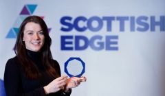 Evonne Morrison with her Scottish Edge award.