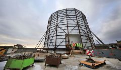 The new early warning radar at Saxa Vord. Photo: RAF