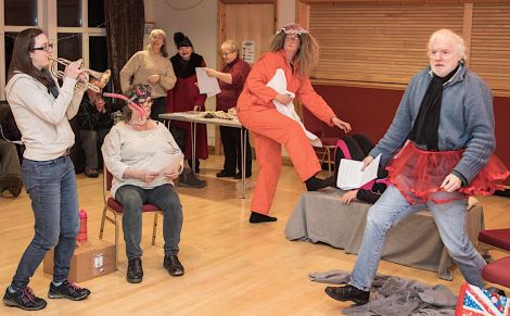 Westside Players rehearsing 'In the Face of Adversity'