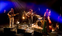 Lindsay Lou and her band commanding the stage at Mareel on Sunday night. Photo: Dale Smith.