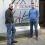 Erik Burgess and Stuart Fox outside their new cafe and shop The Dowry, which is set to open in the coming weeks. Photo: Shetland News