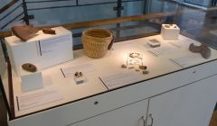 The 'team treasures' display case.