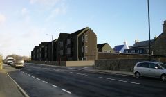 Hjaltland Housing Association's proposed new development opposite Islesburgh Community Centre. Image courtesy of PJP Architects LLP.