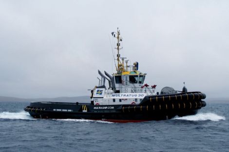 The Multratug 30 arrived in Shetland in March. Photo: SIC
