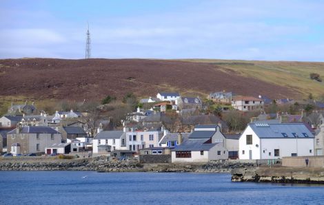 The Scalloway waterfront. Photo: SIC