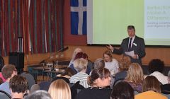 The Unpacking Everyday Encounters seminar was chaired by isles MP Alistair Carmichael. Photo: Patrick Mainland