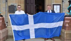 Newly elected MSYP Dylan Morrish (right) with sitting MSYP Sonny Thomason.