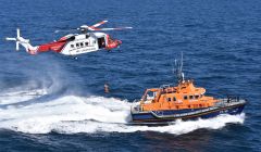 Mark Berry captured this striking image of a winching exercise which took place during the Lerwick lifeboat open day on 16 June.
