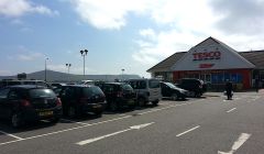 The Tesco store in Lerwick is one of two supermarkets in the town alongside the Co-op.