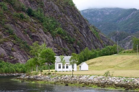 One of the sights from the Bergen to Mostraumen fjord cruise. Photo: Chris Cope/Shetland News