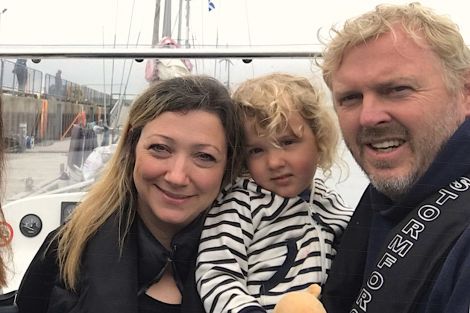 SST family photo: Rebecca Nason, daughter Ayda Ruby and husband Phil Harris. Photo: Annalisa Locacco