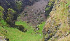Calders Geo, in Eshaness, was last cleaned by members of Climb Shetland six years ago. All photos: Climb Shetland