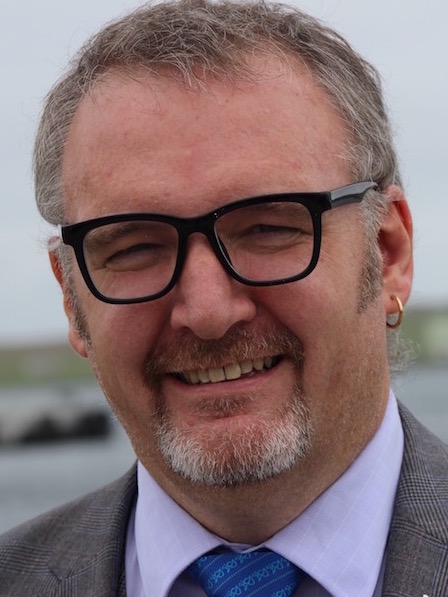 Former SIC leader Gary Robinson took up the reins as NHS Shetland chairman on Wednesday. Photo: Shetland News