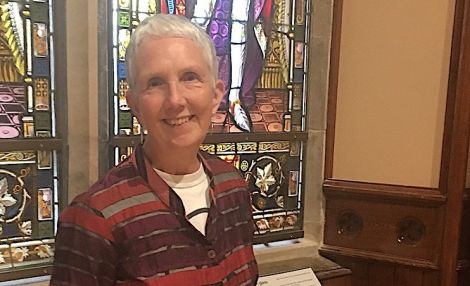 Author Ann Cleeves at Lerwick Town Hall on Wednesday evening. Photo: Alex Purbrick