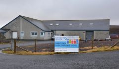 The water treatment works at Sandy Loch. Photo: Shetland News