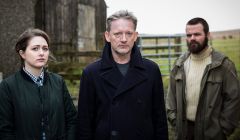 Alison O’Donnell, Douglas Henshall and Stephen Walters. Photo: BBC