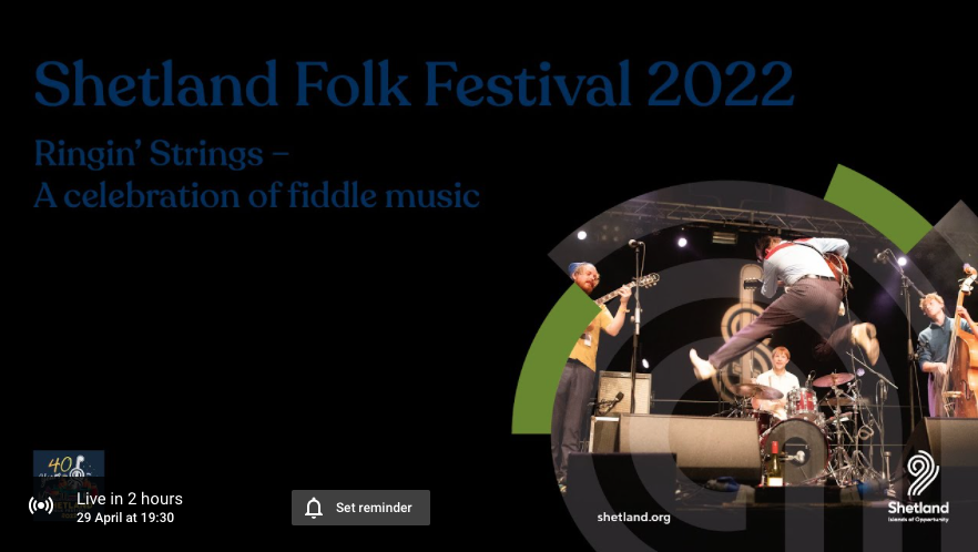 Folk festival live broadcast, reduction in service at Brae surgery, Loganair saves the day and more… - Vimarsana News