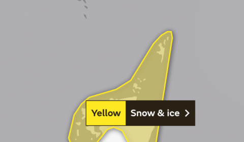New yellow weather warning for snow and ice issued | Shetland News