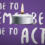 A lit candle against a purple background with the text "Time to Remember. Time to Act." in white capital letters.