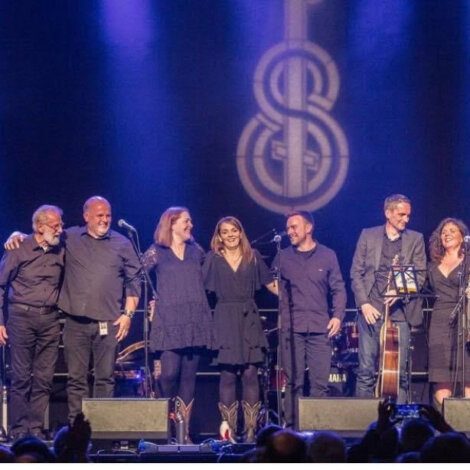 Laeverick received a great reception at this year's Shetland Folk Festival at Clickimin. Photo: Scott Goudie.