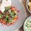 A plate of food on a table.