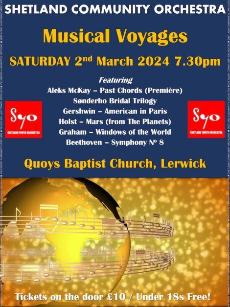 Shetland community choir's musical voyages.