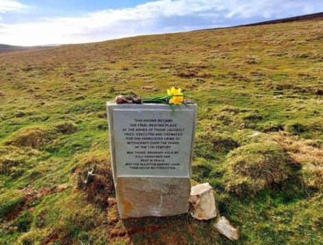 New memorial in Scalloway remembers victims of witchcraft trials