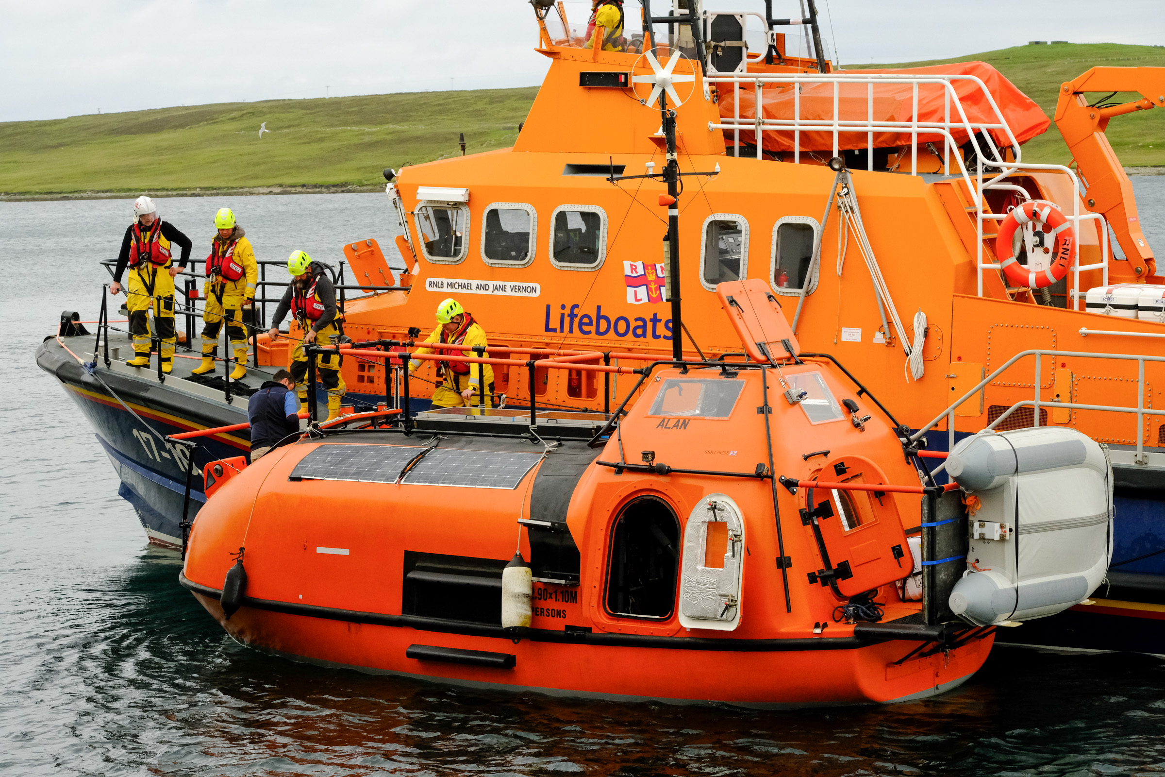 Converted Lifeboat Arrives In Shetland With A Little Help From The Converted Lifeboat Arrives In Shetland With A Little Help From The
